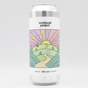 This is a can of Weekend Project - Hills End - 5.5% (500ml). It is a Pale Ale craft beer available to buy from Ghost Whale, voted London's best craft beer shop.