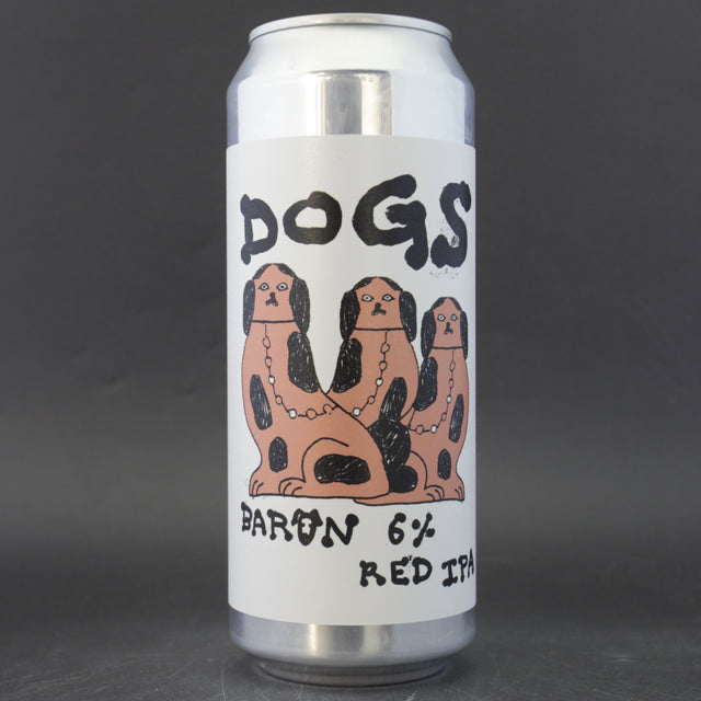 This is a can of Baron - Dogs - 6% (500ml). It is a IPA craft beer available to buy from Ghost Whale, voted London's best craft beer shop.