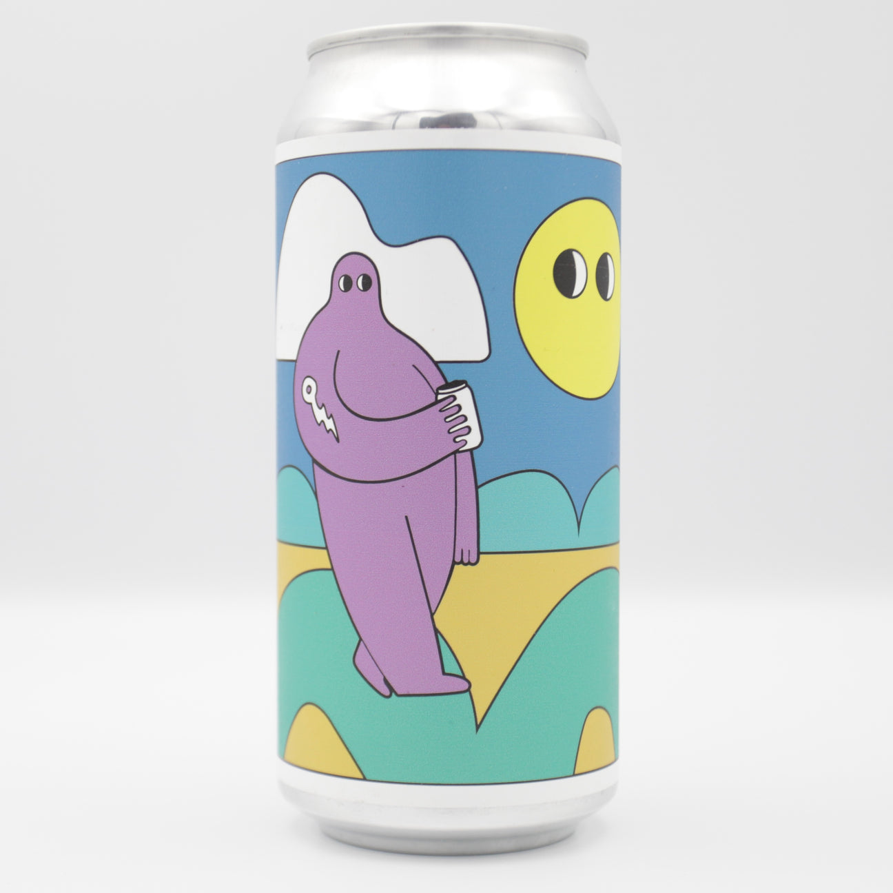 This is a can of UnBarred - Lowkey - 0.5% (440ml). It is a IPA craft beer available to buy from Ghost Whale, voted London's best craft beer shop.
