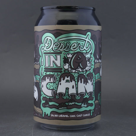 This is a can of Amundsen - Dessert In A Can: Salted Caramel Chocolate Chip Cookie - 10.5% (330ml). It is a Imperial Stout / Porter craft beer available to buy from Ghost Whale, voted London's best craft beer shop.