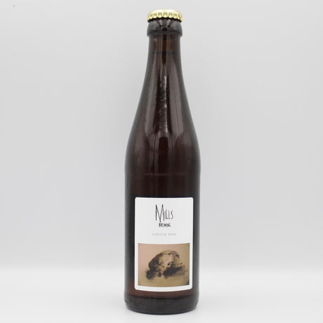 This is a bottle of Mills Brewing - Running Beer - 5.8% (330ml). It is a Wild Ale craft beer available to buy from Ghost Whale, voted London's best craft beer shop.