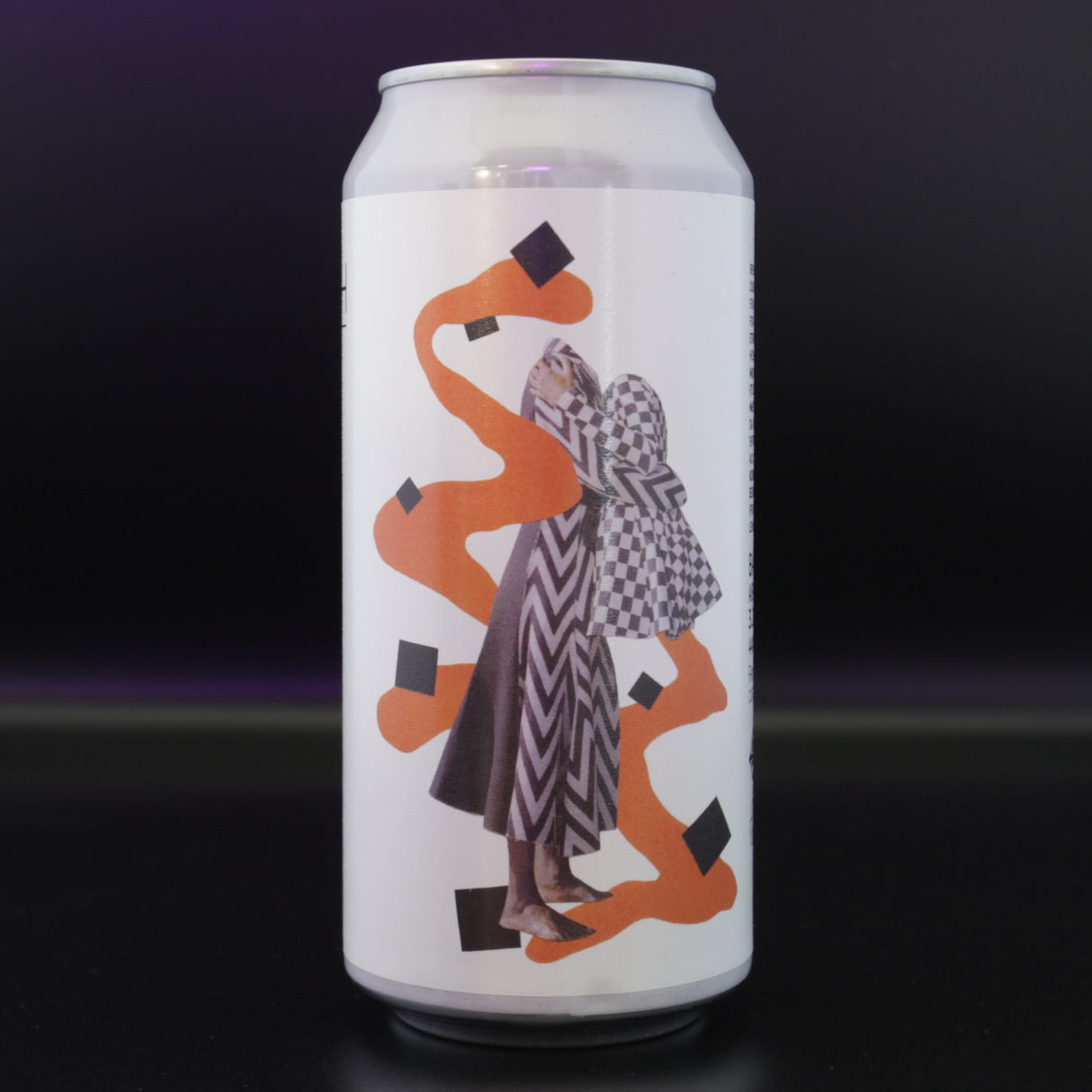 This is a can of Whiplash - Melody Noir - 7.2% (440ml). It is a Stout / Porter craft beer available to buy from Ghost Whale, voted London's best craft beer shop.