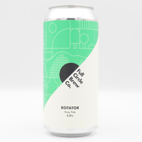 This is a can of Full Circle Brew Co - Rotator - 5.2% (440ml). It is a Pale Ale craft beer available to buy from Ghost Whale, voted London's best craft beer shop.