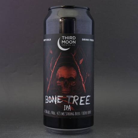 This is a can of Third Moon - Bone Tree - 6.5% (473ml). It is a IPA craft beer available to buy from Ghost Whale, voted London's best craft beer shop.