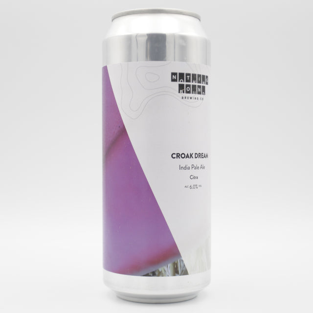 This is a can of Nothing Bound - Croak Dream - 6% (500ml). It is a IPA craft beer available to buy from Ghost Whale, voted London's best craft beer shop.