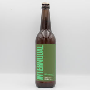 This is a bottle of Bellwoods - Intermodal 2024 - 7.5% (500ml). It is a Wild Ale craft beer available to buy from Ghost Whale, voted London's best craft beer shop.