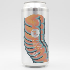 This is a can of Track / SuperFlux - Capacitor - 8% (440ml). It is a Double IPA craft beer available to buy from Ghost Whale, voted London's best craft beer shop.