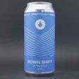 This is a can of Drop Project - Down Shift - 0.5% (440ml). It is a Pale Ale craft beer available to buy from Ghost Whale, voted London's best craft beer shop.