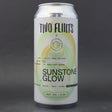 This is a can of Two Flints / Left Handed Giant - Sunstone Glow - 6.5% (440ml). It is a IPA craft beer available to buy from Ghost Whale, voted London's best craft beer shop.