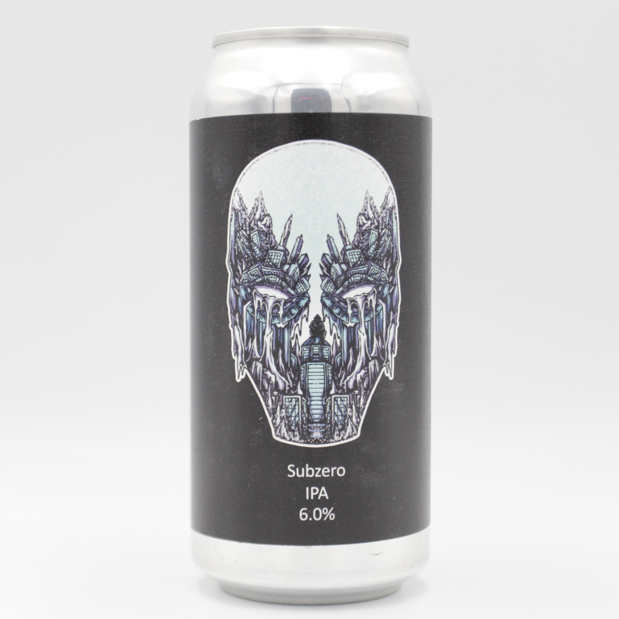 This is a can of Dark Element - Subzero - 6% (440ml). It is a IPA craft beer available to buy from Ghost Whale, voted London's best craft beer shop.