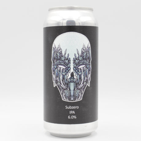 This is a can of Dark Element - Subzero - 6% (440ml). It is a IPA craft beer available to buy from Ghost Whale, voted London's best craft beer shop.