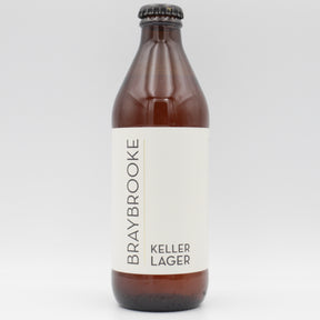 This is a bottle of Braybrooke - Keller Lager - 4.8% (330ml). It is a Lager / Pilsner / Kölsch craft beer available to buy from Ghost Whale, voted London's best craft beer shop.