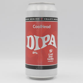 This is a can of Coolhead Brew / Orchestrated Minds - CBGF 26 DIPA - 8% (440ml). It is a Double IPA craft beer available to buy from Ghost Whale, voted London's best craft beer shop.