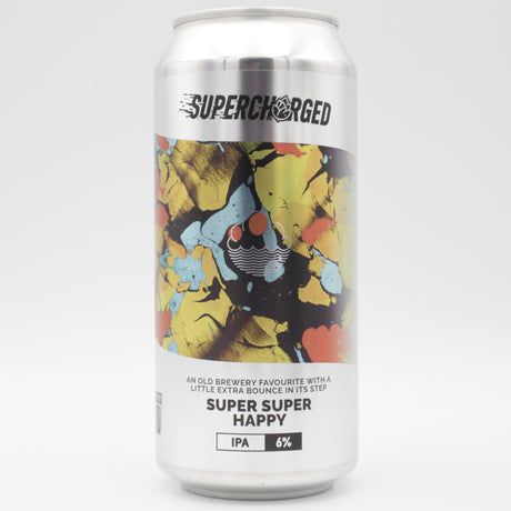 This is a can of Cloudwater - Super Super Happy - 6% (440ml). It is a IPA craft beer available to buy from Ghost Whale, voted London's best craft beer shop.