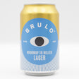 This is a can of Brulo - Highway To Hell - 0.5% (330ml). It is a Lager / Pilsner / Kölsch craft beer available to buy from Ghost Whale, voted London's best craft beer shop.