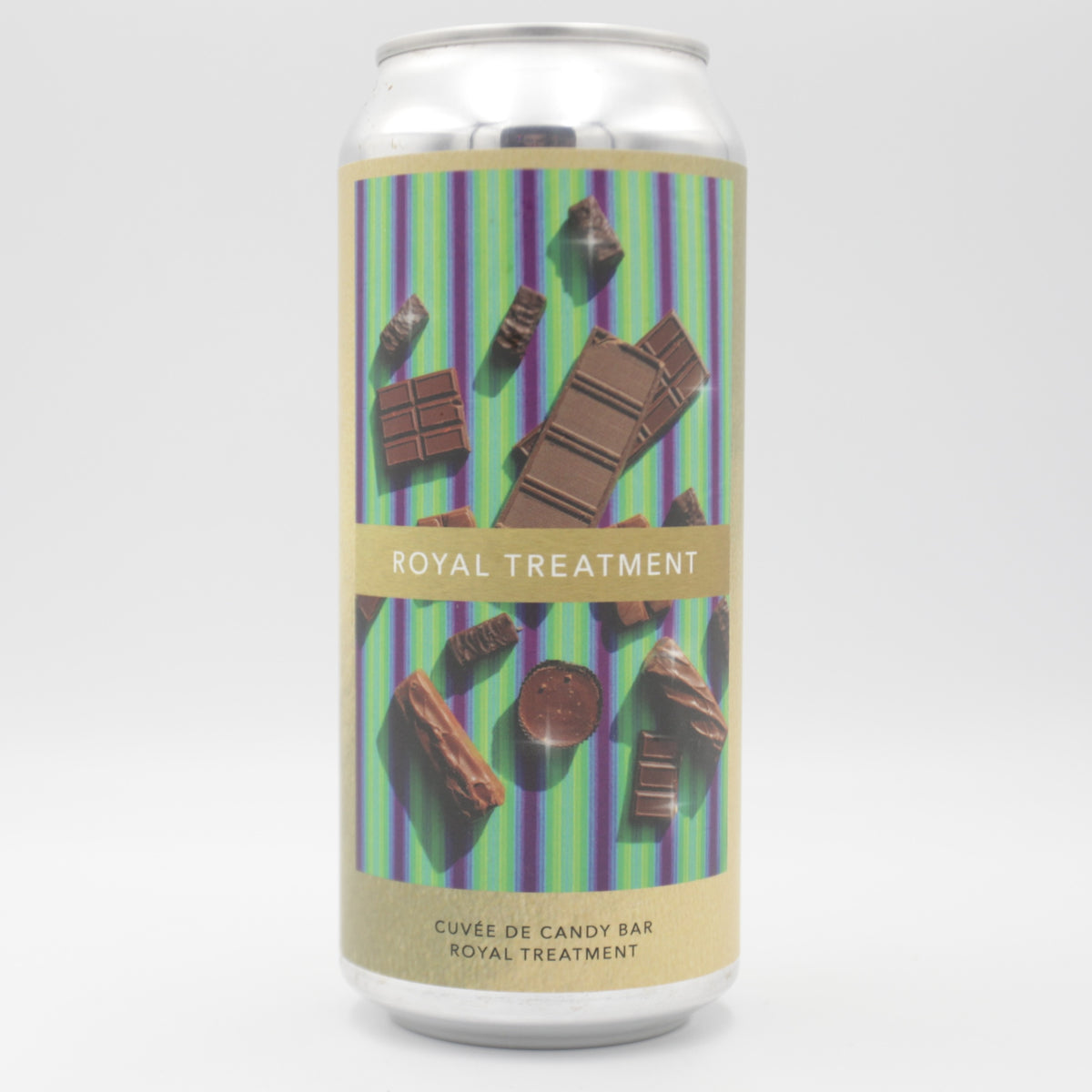 This is a can of Evil Twin - Cuvée De Candy Bar Royal Treatment - 13% (473ml). It is a Imperial Stout / Porter craft beer available to buy from Ghost Whale, voted London's best craft beer shop.