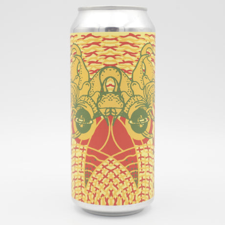 This is a can of Tired Hands / Omnipollo - Mango Double Milkshake IPA - 9.7% (473ml). It is a Triple IPA craft beer available to buy from Ghost Whale, voted London's best craft beer shop.