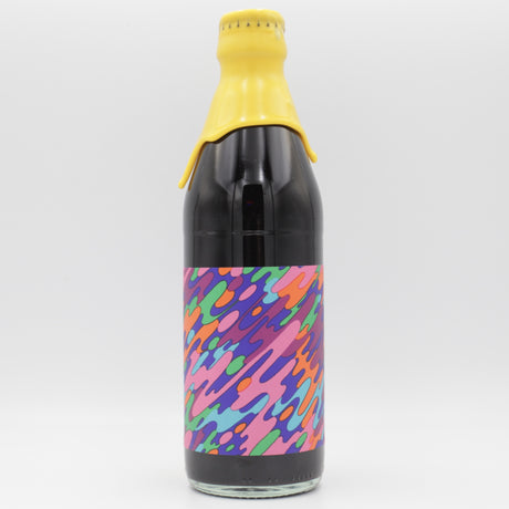 This is a bottle of Omnipollo - Barrel Aged Bianca Space Jam Lassi Gose - 14.5% (330ml). It is a Sour craft beer available to buy from Ghost Whale, voted London's best craft beer shop.