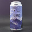 This is a can of Outer Range / Popihn - Snowcap - 6.7% (440ml). It is a IPA craft beer available to buy from Ghost Whale, voted London's best craft beer shop.