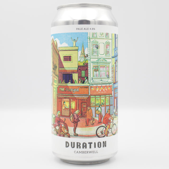 This is a can of Duration - Camberwell - 4.8% (440ml). It is a Pale Ale craft beer available to buy from Ghost Whale, voted London's best craft beer shop.