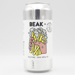 This is a can of Beak / Brasserie du Bas - Poutine - 8% (440ml). It is a Double IPA craft beer available to buy from Ghost Whale, voted London's best craft beer shop.