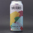 This is a can of Two Flints - Parallels #3 - 8% (440ml). It is a Double IPA craft beer available to buy from Ghost Whale, voted London's best craft beer shop.