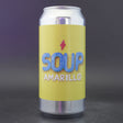 This is a can of Garage Beer Co - Soup: Amarillo - 7% (440ml). It is a IPA craft beer available to buy from Ghost Whale, voted London's best craft beer shop.