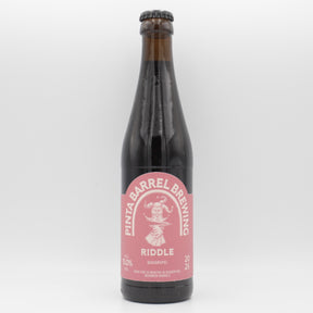 This is a bottle of Pinta - Riddle (2026) - 15% (330ml). It is a Belgian Style craft beer available to buy from Ghost Whale, voted London's best craft beer shop.