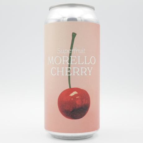 This is a can of UnBarred - Morello Cherry Sour - 3.3% (440ml). It is a Sour craft beer available to buy from Ghost Whale, voted London's best craft beer shop.