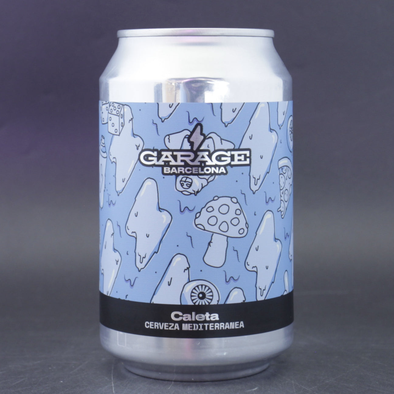 This is a can of Garage Beer Co - Caleta - 3.4% (440ml). It is a Lager / Pilsner / Kölsch craft beer available to buy from Ghost Whale, voted London's best craft beer shop.
