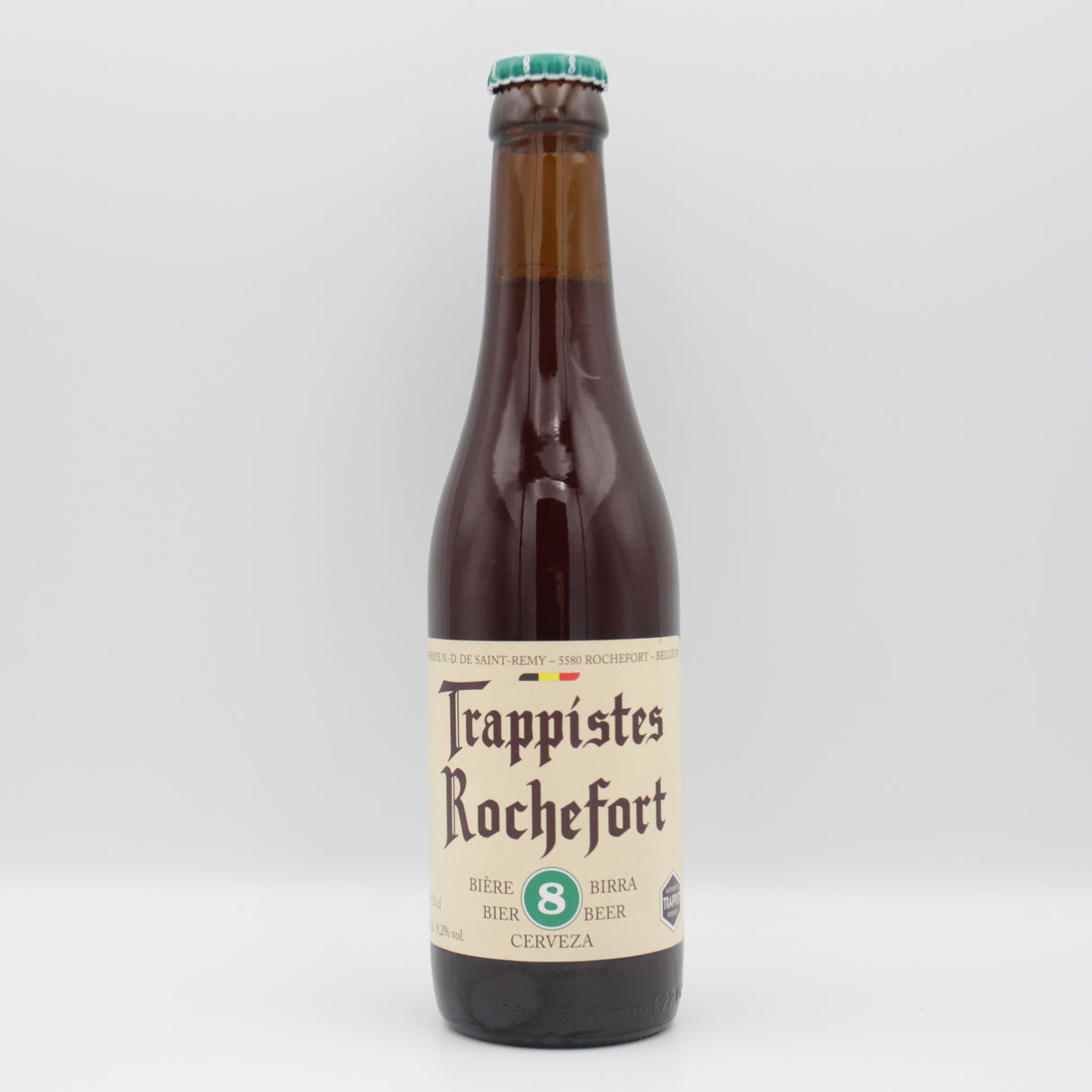This is a bottle of Trappistes Rochefort - 8 - 9.2% (330ml). It is a Belgian Style craft beer available to buy from Ghost Whale, voted London's best craft beer shop.