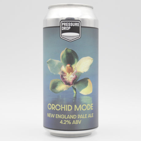 This is a can of Pressure Drop - Orchid Mode - 4.2% (440ml). It is a Pale Ale craft beer available to buy from Ghost Whale, voted London's best craft beer shop.