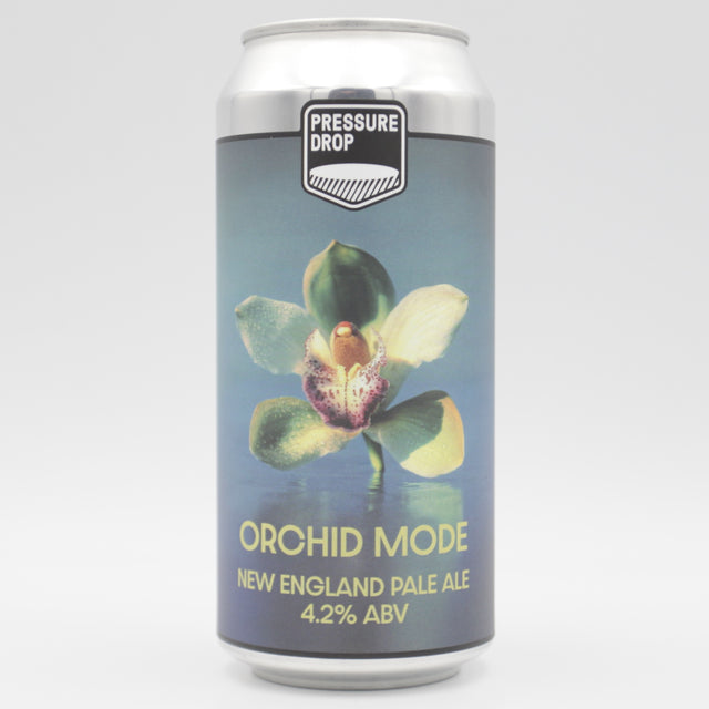 This is a can of Pressure Drop - Orchid Mode - 4.2% (440ml). It is a Pale Ale craft beer available to buy from Ghost Whale, voted London's best craft beer shop.