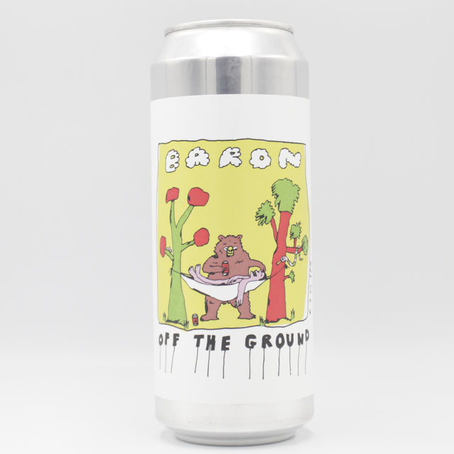 This is a can of Baron - Off The Ground - 6.2% (500ml). It is a IPA craft beer available to buy from Ghost Whale, voted London's best craft beer shop.