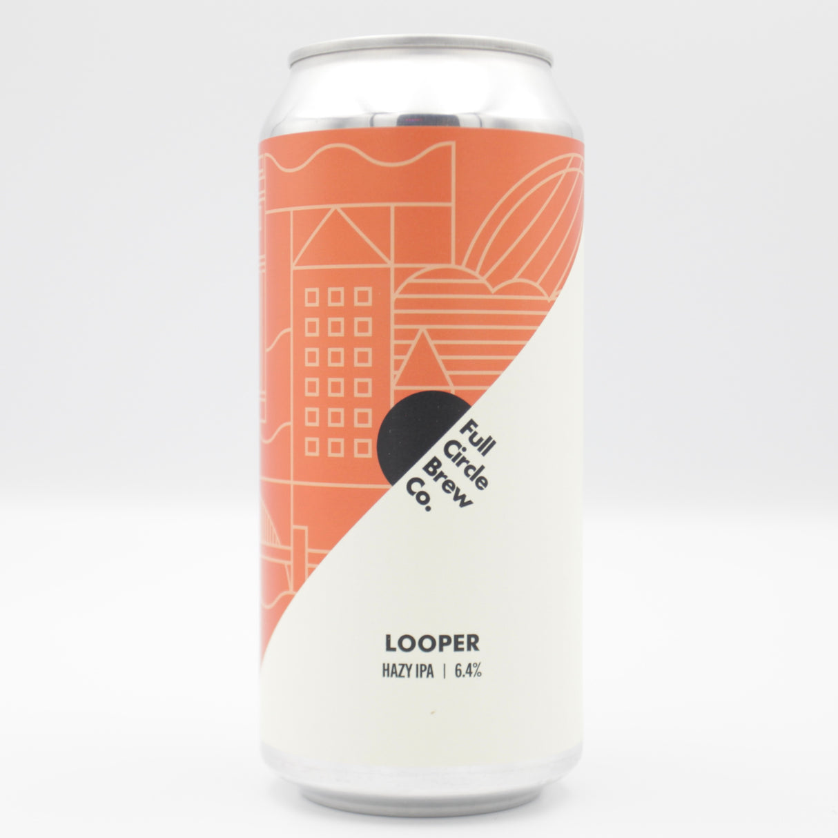 This is a can of Full Circle Brew Co - Looper - 6.4% (440ml). It is a IPA craft beer available to buy from Ghost Whale, voted London's best craft beer shop.