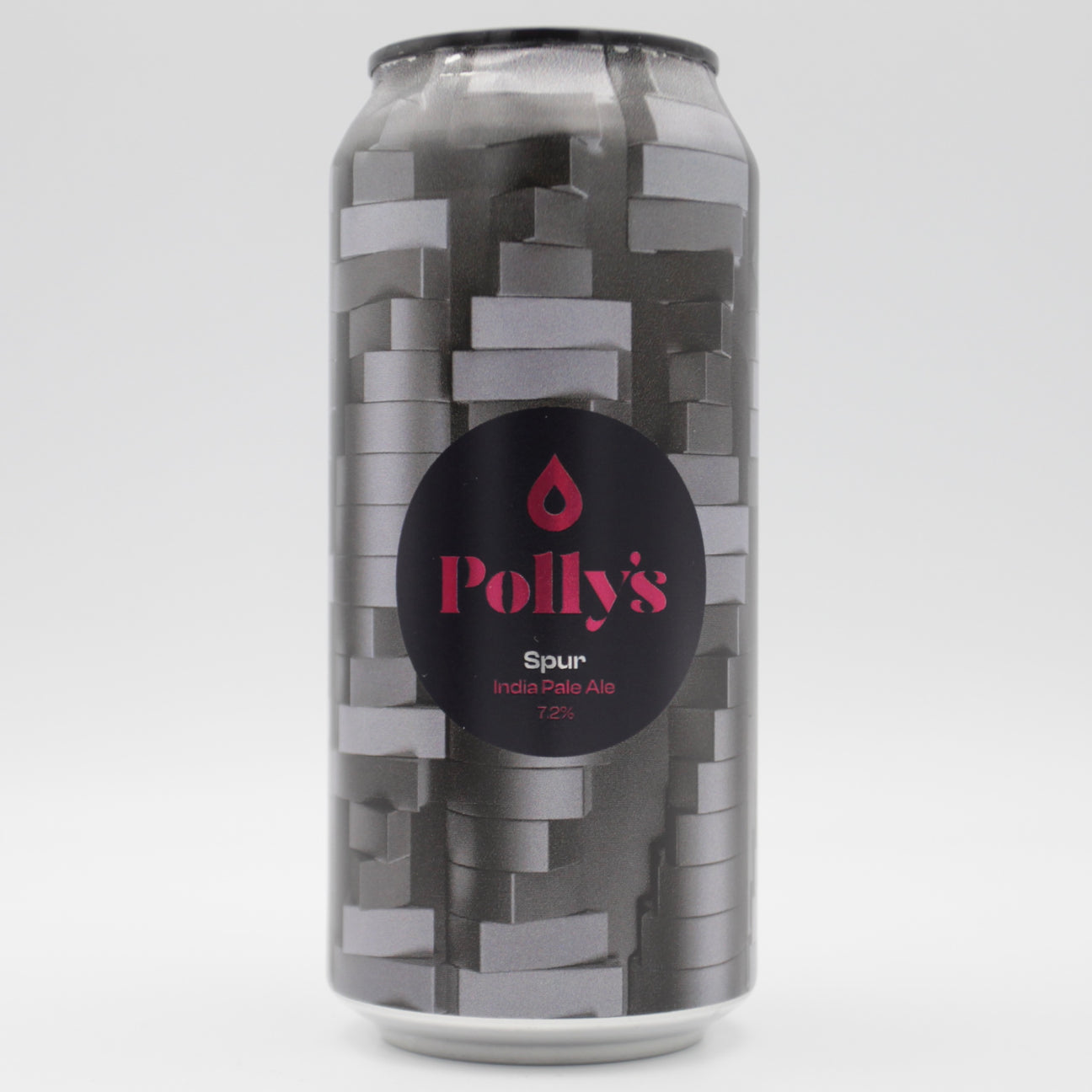 This is a can of Polly's Brew Co - Spur - 7.2% (440ml). It is a IPA craft beer available to buy from Ghost Whale, voted London's best craft beer shop.