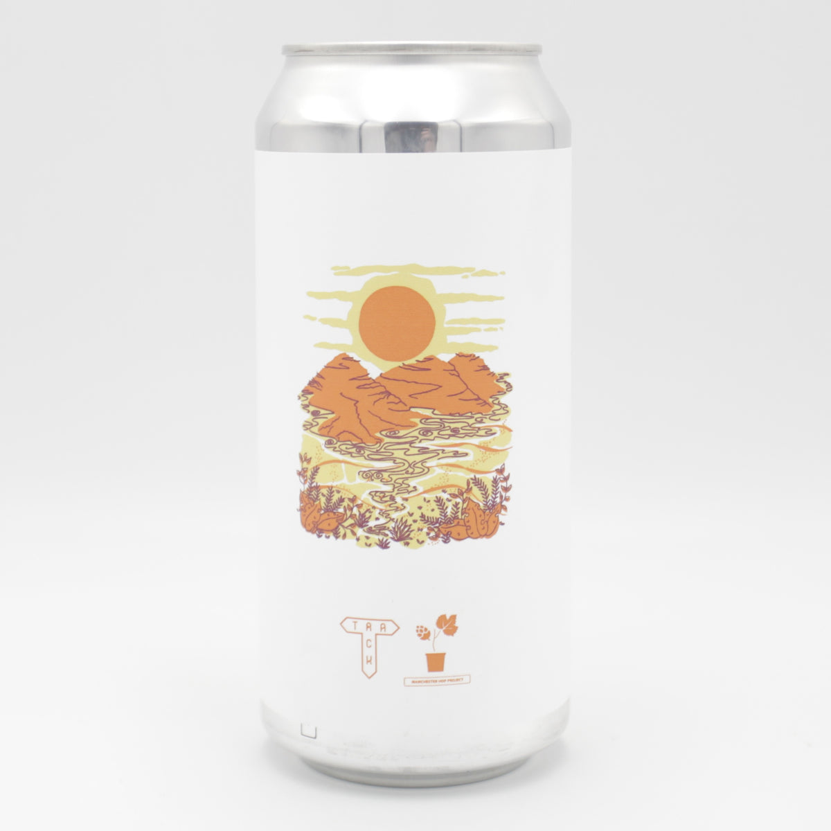 This is a can of Track - Manchester Fresh Hop Golden Ale '26 - 4.8% (440ml). It is a Blonde / Golden Ale craft beer available to buy from Ghost Whale, voted London's best craft beer shop.
