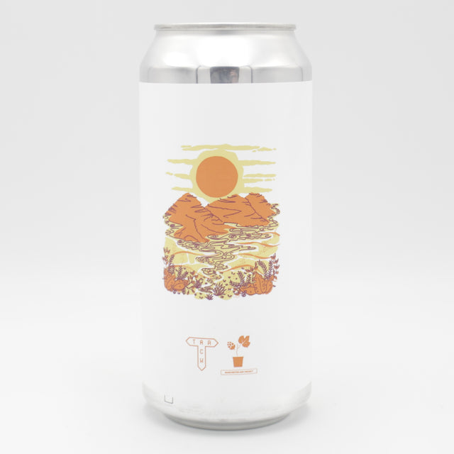 This is a can of Track - Manchester Fresh Hop Golden Ale '26 - 4.8% (440ml). It is a Blonde / Golden Ale craft beer available to buy from Ghost Whale, voted London's best craft beer shop.