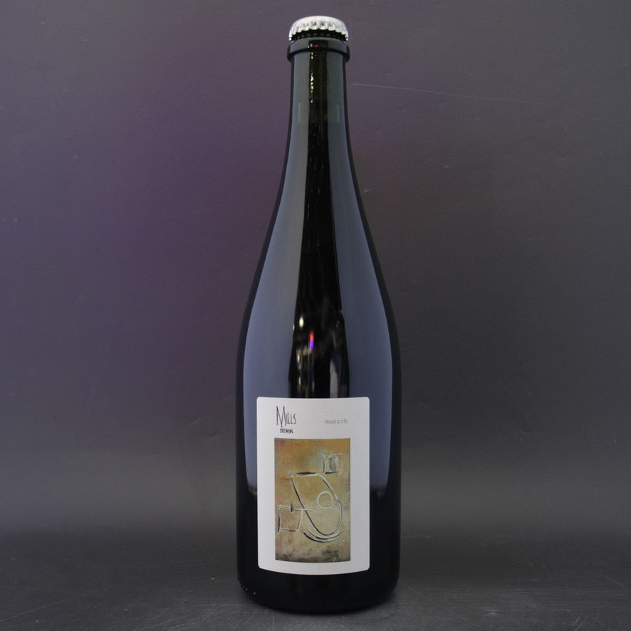 This is a sharing bottle of Mills Brewing - Munich - 6.4% (750ml). It is a Wild Ale craft beer available to buy from Ghost Whale, voted London's best craft beer shop.