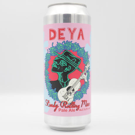 This is a can of DEYA - Steady Rolling Man - 5.2% (500ml). It is a Pale Ale craft beer available to buy from Ghost Whale, voted London's best craft beer shop.