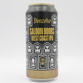 This is a can of Donzoko - Saloon Doors - 7% (440ml). It is a IPA craft beer available to buy from Ghost Whale, voted London's best craft beer shop.