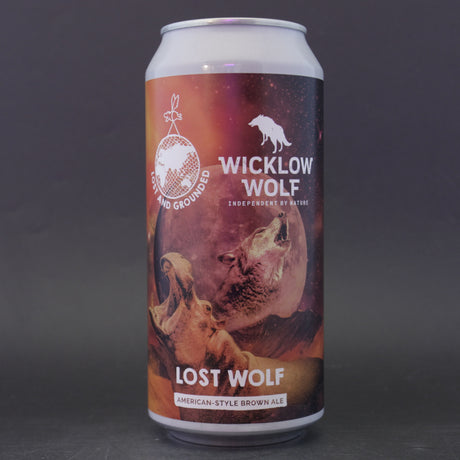 This is a can of Lost and Grounded - Lost Wolf - 5.2% (440ml). It is a Brown Ale craft beer available to buy from Ghost Whale, voted London's best craft beer shop.