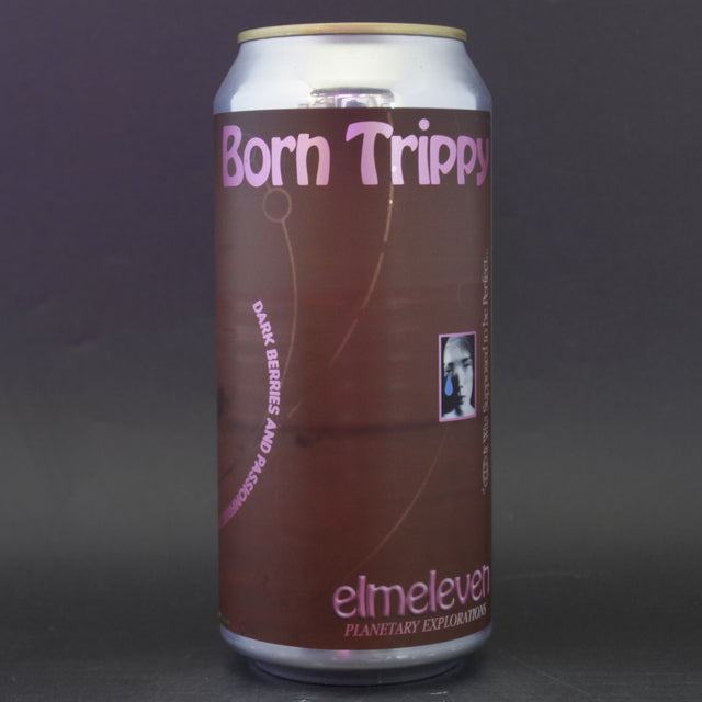 This is a can of Elm Eleven - Pulp: Born Trippy - 5% (440ml). It is a Sour craft beer available to buy from Ghost Whale, voted London's best craft beer shop.