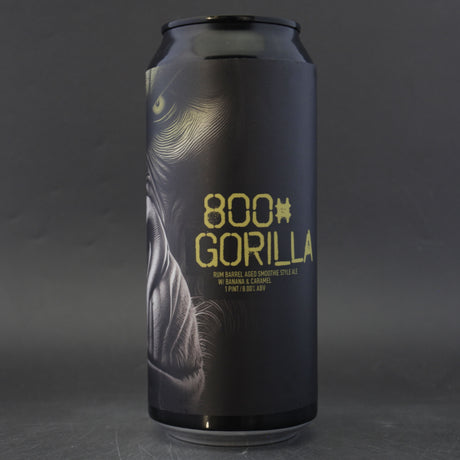 This is a can of Ill Will - 800# Gorilla - 5.5% (473ml). It is a Sour craft beer available to buy from Ghost Whale, voted London's best craft beer shop.