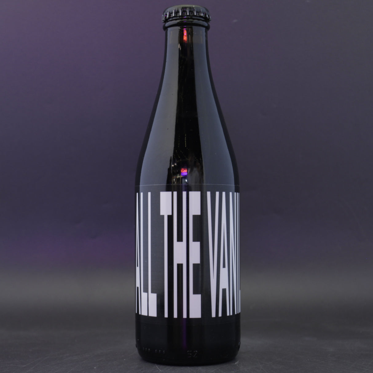 This is a bottle of Omnipollo / Moksa - All The Vanilla - 14.7% (330ml). It is a Imperial Stout / Porter craft beer available to buy from Ghost Whale, voted London's best craft beer shop.