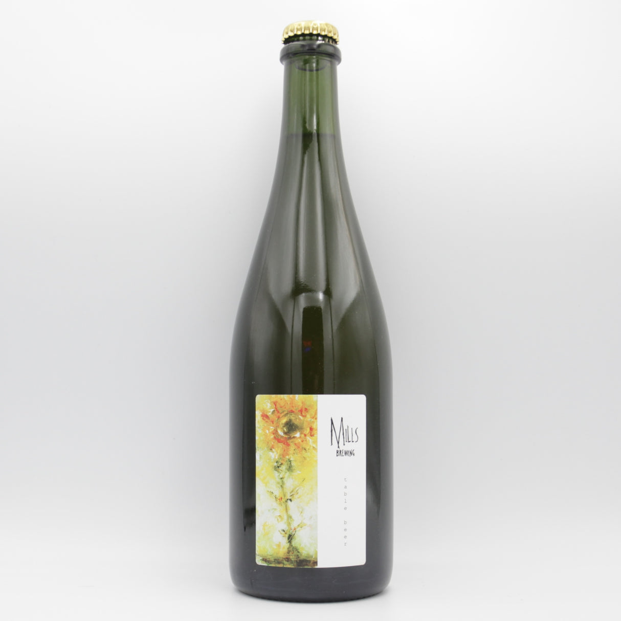 This is a sharing bottle of Mills Brewing - Table Beer - 3% (750ml). It is a Wild Ale craft beer available to buy from Ghost Whale, voted London's best craft beer shop.