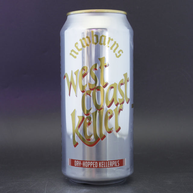 This is a can of Newbarns - West Coast Keller - 5% (440ml). It is a Lager / Pilsner / Kölsch craft beer available to buy from Ghost Whale, voted London's best craft beer shop.