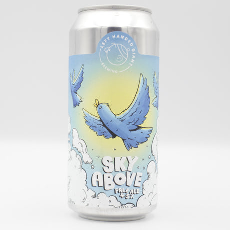 This is a can of Left Handed Giant - Sky Above - 4.5% (440ml). It is a Pale Ale craft beer available to buy from Ghost Whale, voted London's best craft beer shop.