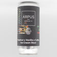 This is a can of Arpus Brewing Co - Hazelnut x Coffee Ice Cream Stout - 9.3% (440ml). It is a Imperial Stout / Porter craft beer available to buy from Ghost Whale, voted London's best craft beer shop.