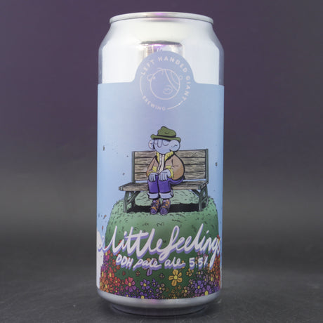 This is a can of Left Handed Giant - Little Feelings - 5.5% (440ml). It is a Pale Ale craft beer available to buy from Ghost Whale, voted London's best craft beer shop.